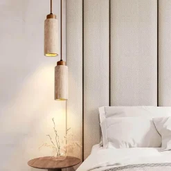 Travertin Pendelleuchte - Elegante Galatea Design Leuchte