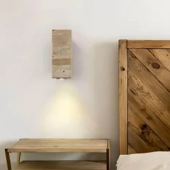 Travertin-Wandleuchte – Elegante Innenleuchte