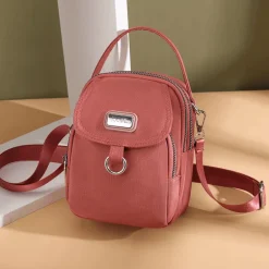 Trendy Leder Messenger Bag - Schicke Damen Crossbody Handtasche