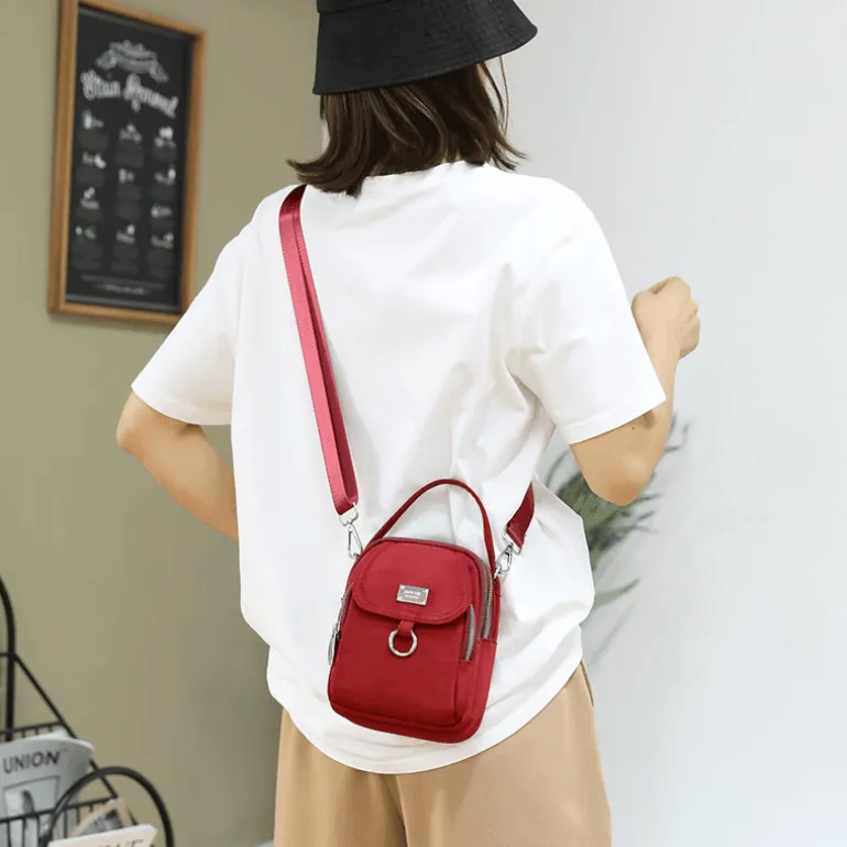 Trendy Leder Messenger Bag - Schicke Damen Crossbody Handtasche