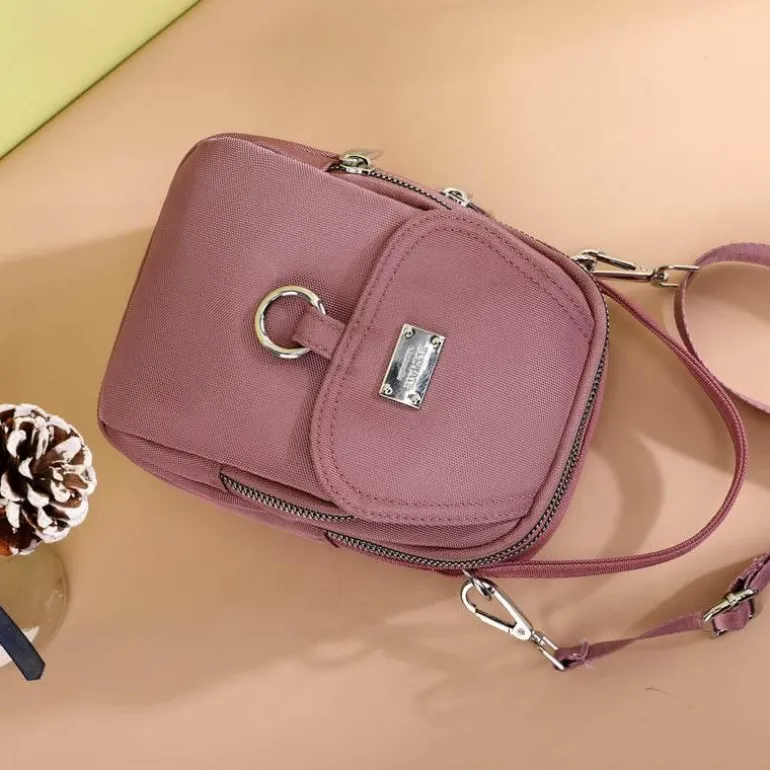 Trendy Leder Messenger Bag - Schicke Damen Crossbody Handtasche