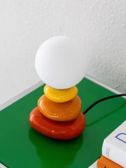 Triple Gourd Ceramic Table Lamp with 3 Light Modes