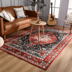 Türkischer Vintage-Teppich – Retro-Bodendekor