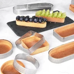 Törtchenform aus Edelstahl für perfekt geformte Desserts und Kuchen