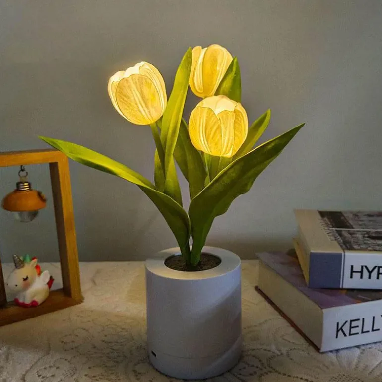 Tulpen-LED-Nachtlicht - Dekorative Simulationslampe
