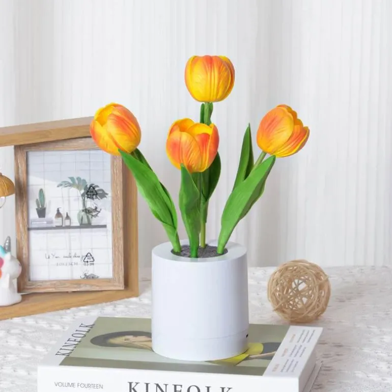 Tulpen-LED-Nachtlicht - Dekorative Simulationslampe