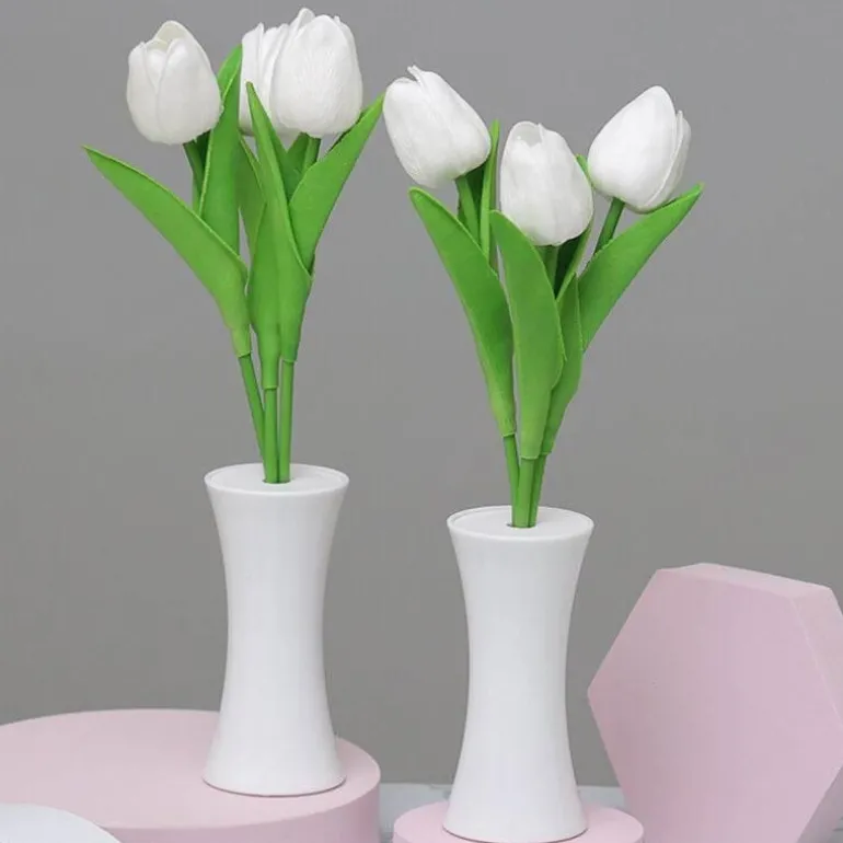 Tulpen-Nachtlampe – Sanft leuchtendes, dekoratives Licht für Zuhause