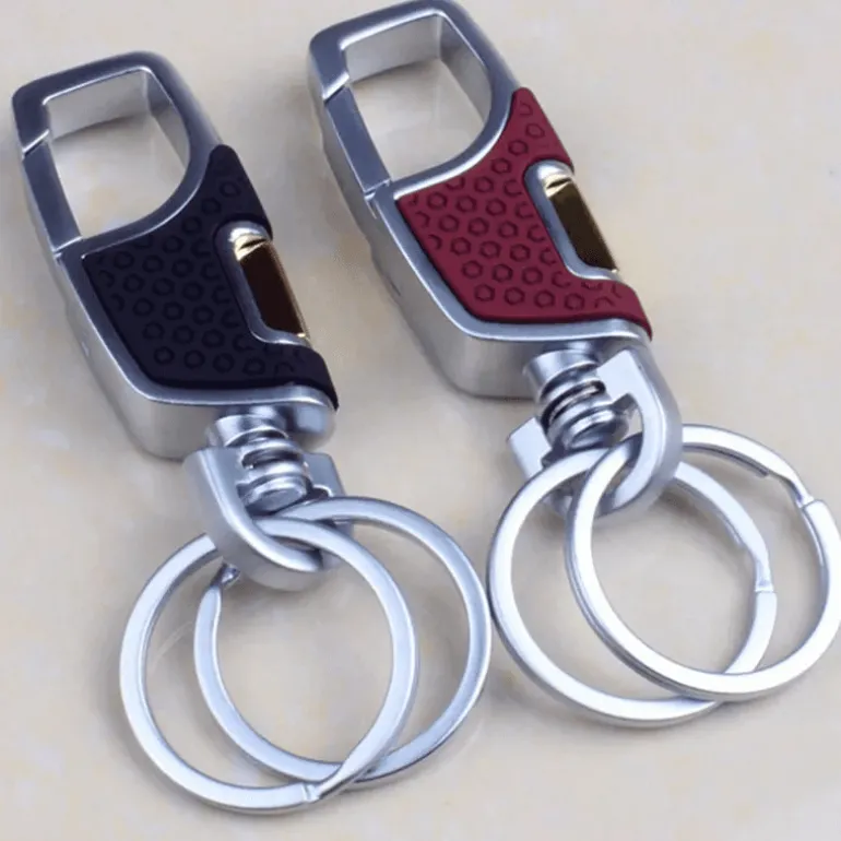 Twist Design Doppelschalter-Schlüsselanhänger-Clip – elegantes, funktionales Accessoire