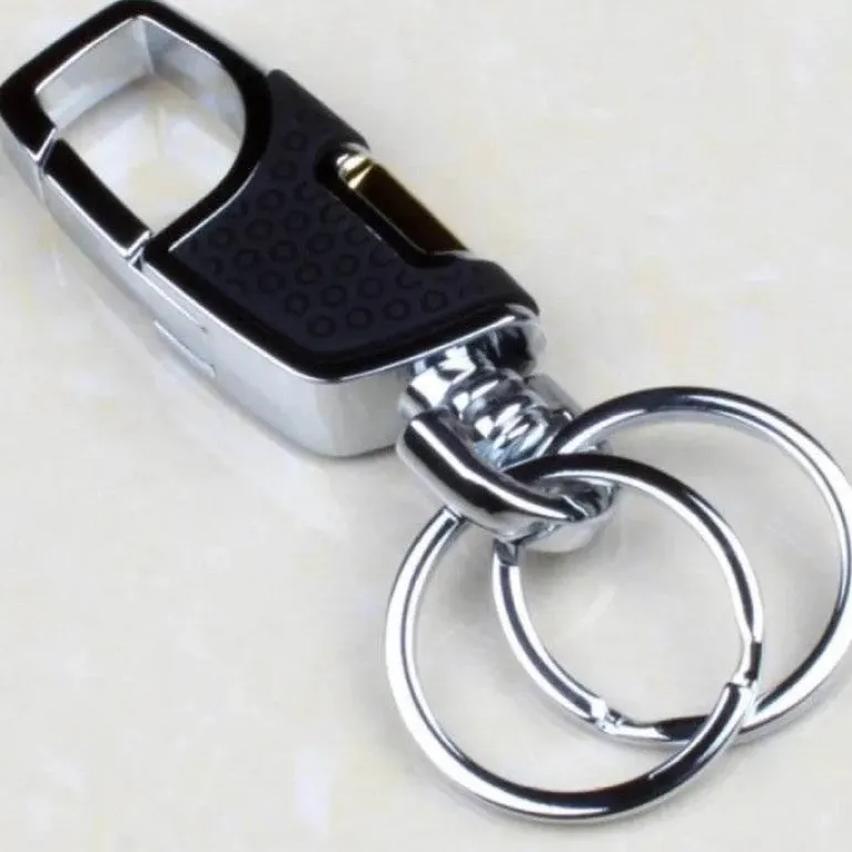 Twist Design Doppelschalter-Schlüsselanhänger-Clip – elegantes, funktionales Accessoire
