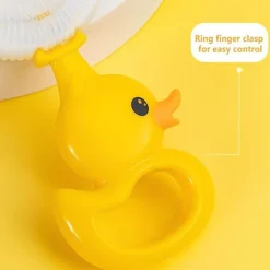 U-förmige Enten-Kinderzahnbürste – lustiges Mundpflegewerkzeug für Kinder