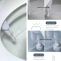 Ultraflaches Bidet-Spray – kompaktes Design für einfache Verwendung