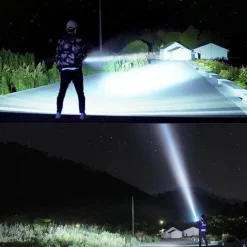 Ultrahelle wiederaufladbare LED-Taschenlampe – leistungsstarkes tragbares Licht