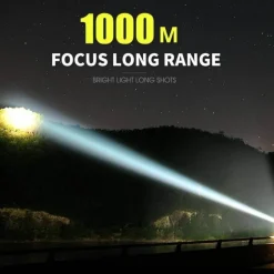 Ultrahelle wiederaufladbare LED-Taschenlampe – leistungsstarkes tragbares Licht