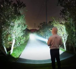 Ultrahelle wiederaufladbare LED-Taschenlampe – leistungsstarkes tragbares Licht