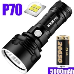 Ultrahelle wiederaufladbare LED-Taschenlampe – leistungsstarkes tragbares Licht