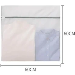 Ultra-strapazierfähiger Wäschesack aus Netzstoff – Weißer Schuh- und Socken-Organizer