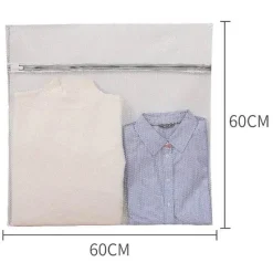 Ultra-strapazierfähiger Wäschesack aus Netzstoff – Weißer Schuh- und Socken-Organizer