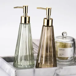 Umbrella Glass Soap Dispenser - Stylish Bathroom Accessory