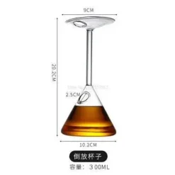 Umgedrehte Martinigläser – Einzigartiges Cocktailglas