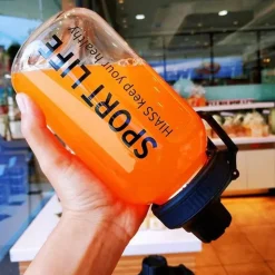 Umweltfreundliche Glaswasserflasche – Tragbares Trinkgeschirr für den Außenbereich