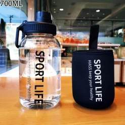 Umweltfreundliche Glaswasserflasche – Tragbares Trinkgeschirr für den Außenbereich