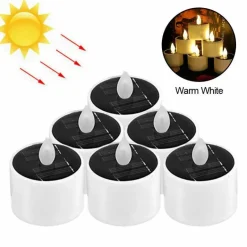 Umweltfreundliche Solar-Mini-Kerzenlichter – Dekoration für den Außenbereich