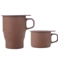 Umweltfreundlicher, wiederverwendbarer Reisebecher aus Silikon – faltbares Design