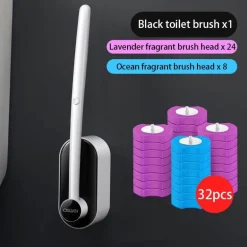 Umweltfreundliches Einweg-Toilettenbürstenset – Nachhaltiges Reinigungswerkzeug