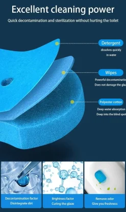 Umweltfreundliches Einweg-Toilettenbürstenset – Nachhaltiges Reinigungswerkzeug