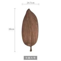 Umweltfreundliches Snacktablett aus Walnussblättern – Nachhaltige Servierplatten