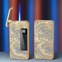 Umweltfreundliches Solarfeuerzeug – wiederaufladbar, Glücksdrachen-Design