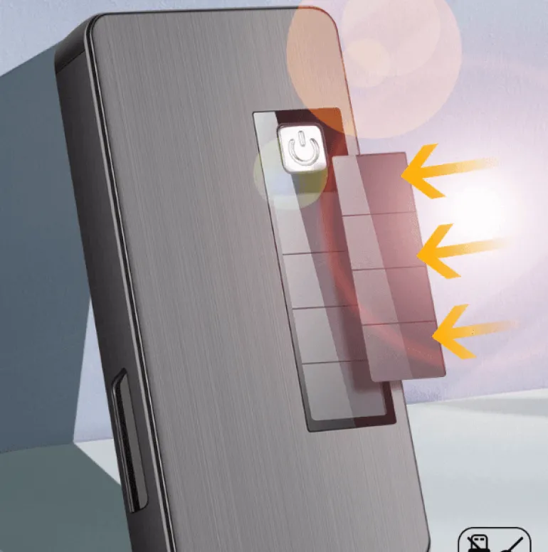 Umweltfreundliches Solarfeuerzeug – wiederaufladbar, Glücksdrachen-Design