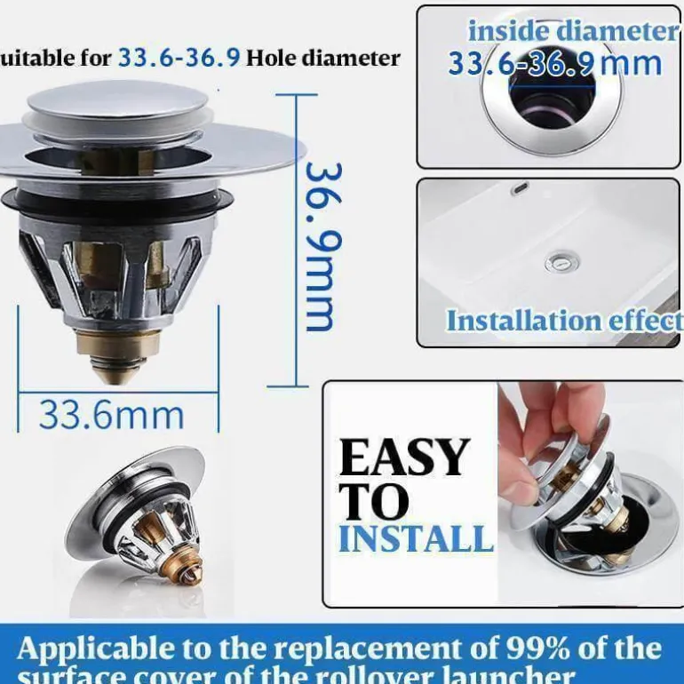 Universal-Abflussfilter für Spülbecken – Pop-Up-Abflussabdeckung für die Küche