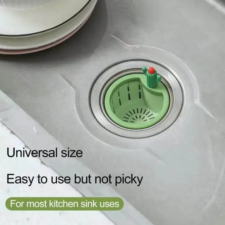 Universal-Abflussfilter in Kaktusform – verstopfungssicheres Küchenspülensieb