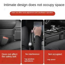 Universal-Getränkehalter-Auto-Organizer – Aufbewahrungslösung aus Leder für die Sitzlücke