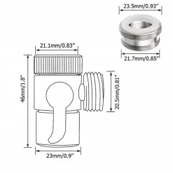 Universal-Wasserhahnadapter-Splitter - Gartenschlauchanschluss