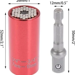 Universal-Zylinder-Steckschlüsselwerkzeug – Vielseitiger Adapter für Hardware