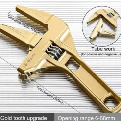 Universell verstellbares Aluminium-Schraubenschlüsselwerkzeug – Multifunktions-Steckschlüssel