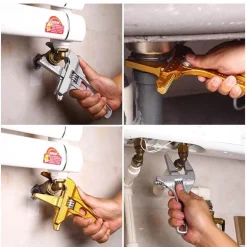 Universell verstellbares Aluminium-Schraubenschlüsselwerkzeug – Multifunktions-Steckschlüssel