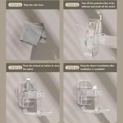 Universeller drehbarer Wandhaken - Sechs-Krallen-Aufhänger