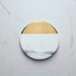 Untersetzer mit Marmorstreifen – Luxuriöses Trinkgeschirr aus Keramik