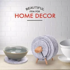 Untersetzer-Set mit Schafmotiv – isolierte, rutschfeste Getränkeuntersetzer im Landhausstil