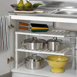 Untertisch-Organizer-Regal – verstellbare, platzsparende Aufbewahrungslösung