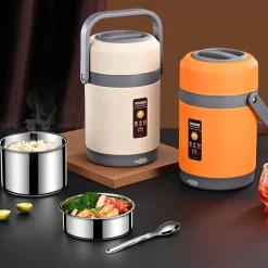 USB-beheizte Lunchbox - Speisenwärmer aus Edelstahl