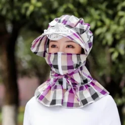 UV-Schutz-Wickelhut mit Ventilator – Anti-Staub-Sonnenhut für den Außenbereich