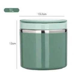 Vakuum-Suppenschüssel aus Edelstahl – tragbare, versiegelte Lunchbox mit Griff