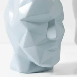 Vase mit geometrischem Gesicht – modernes nordisches Dekor