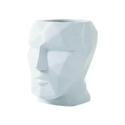 Vase mit geometrischem Gesicht – modernes nordisches Dekor