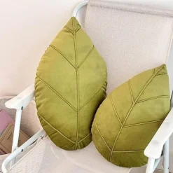 Verdana Blatt Kissen - Dekoratives Naturkissen