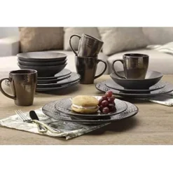 Verona 16-teiliges Geschirrset in verschiedenen Farben für elegantes Essen